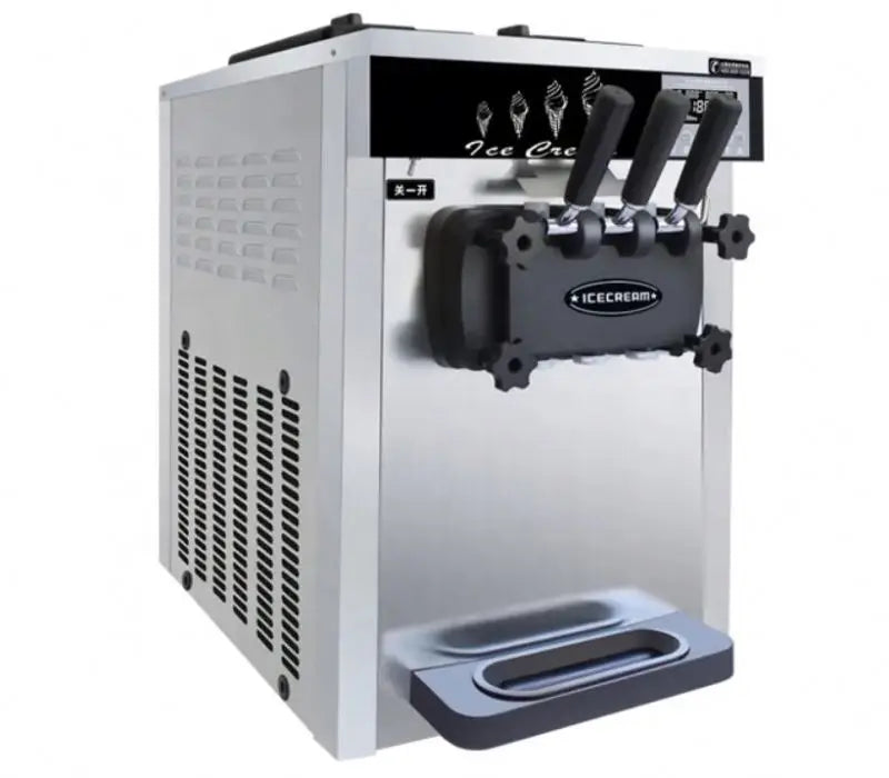 Commercial automatic home use three flavors soft serve ice cream maker machine Table top best price for sale