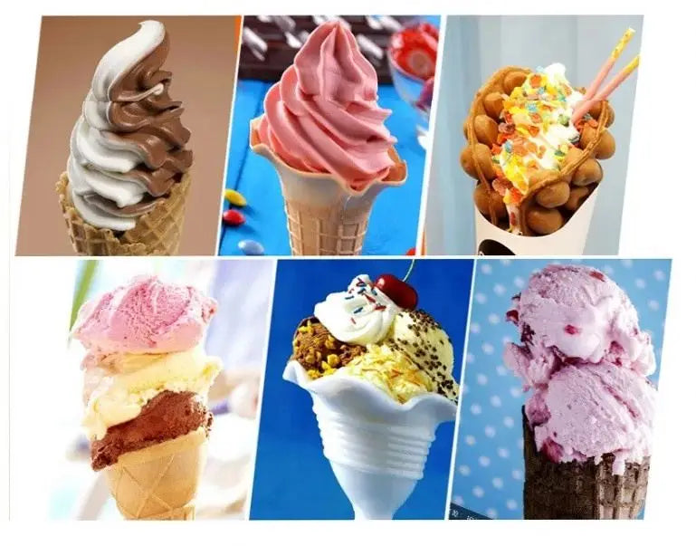 Commercial automatic home use three flavors soft serve ice cream maker machine Table top best price for sale