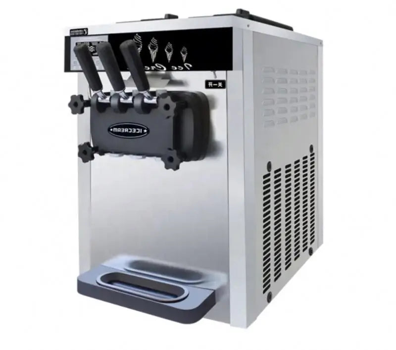 Commercial automatic home use three flavors soft serve ice cream maker machine Table top best price for sale