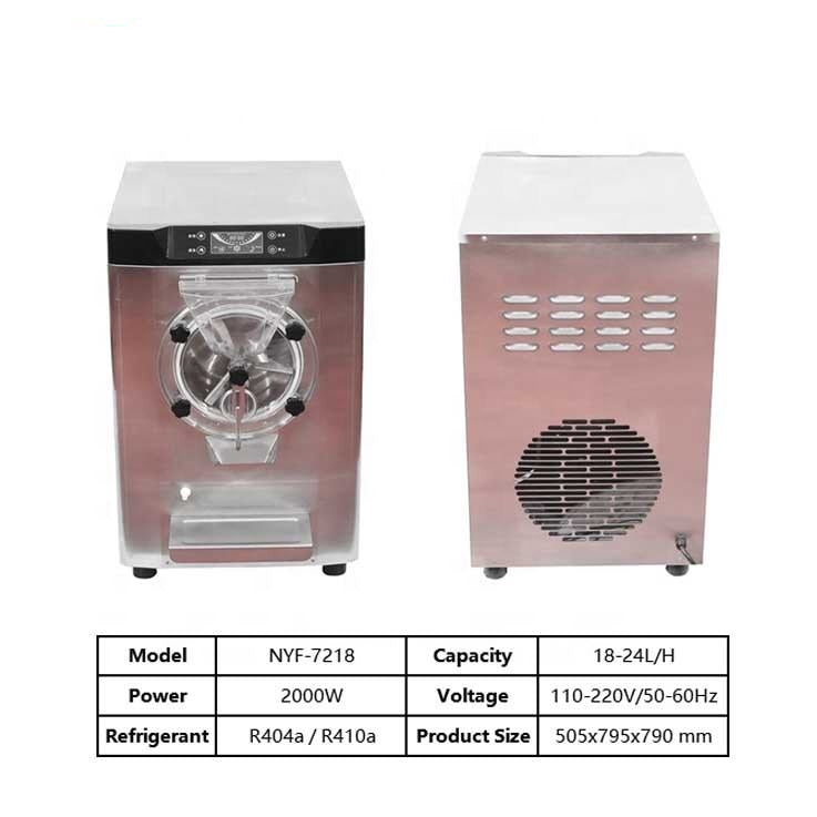 Commercial Ice Cream Machine 220V Hard Ice Cream Maker Countertop Gelato Machine For business Use 20 Liter/Hour